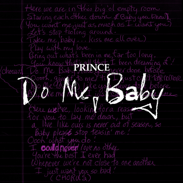 Do Me, Baby [Demo] - single by Prince, Warner Records (2021)