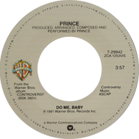 Do Me, Baby, Prince single (July 1982)