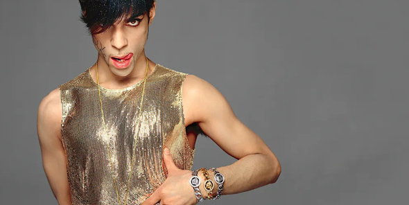 Prince photo shoot for Versace in 1995